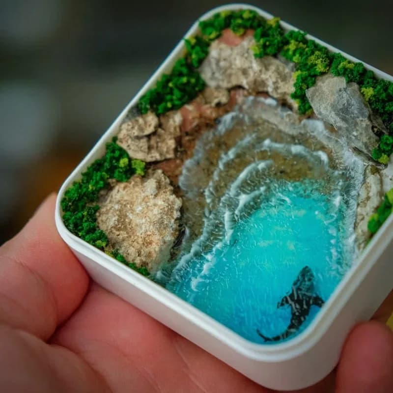 Miniature Landscape, Handmade Gifts, Bay