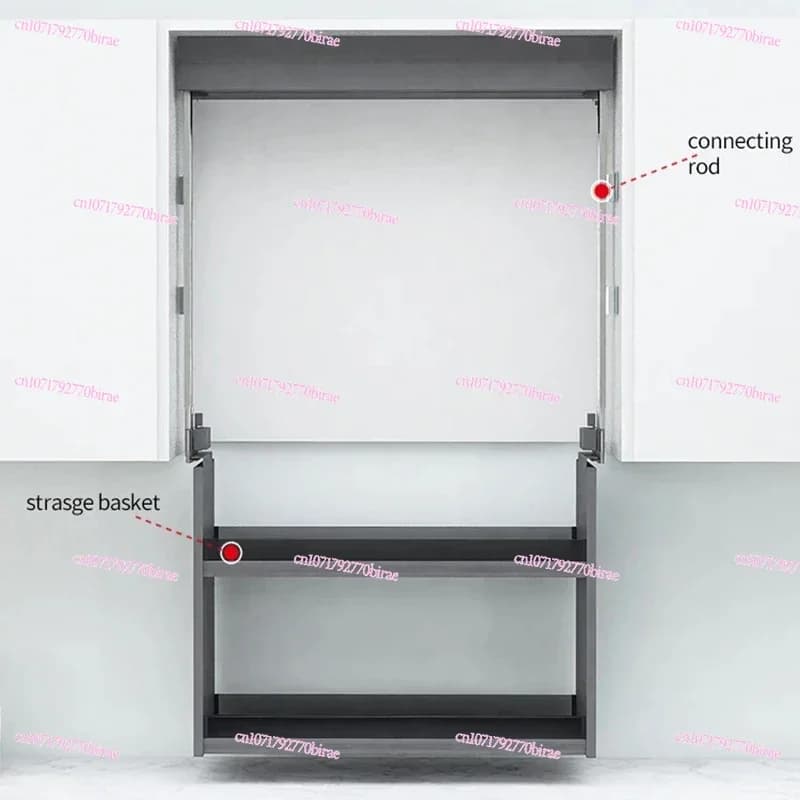Hardware Kitchen Accessories Lift System Vertical Elevator Pull Down Shelf   Basket Storage