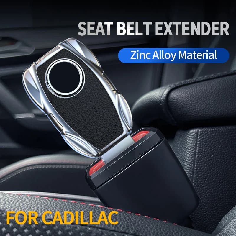Zinc Alloy Car Seatbelt Extender Easy To Install & Remove For Cadillac Optiq Vistiq Escalade IQ XT4 Car Interior Accessories