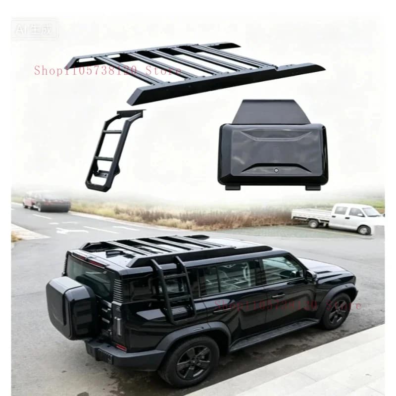 Auto Parts Heavy Black Steel Large Roof Rack Traveler SUV Off-Road Cargo Cer