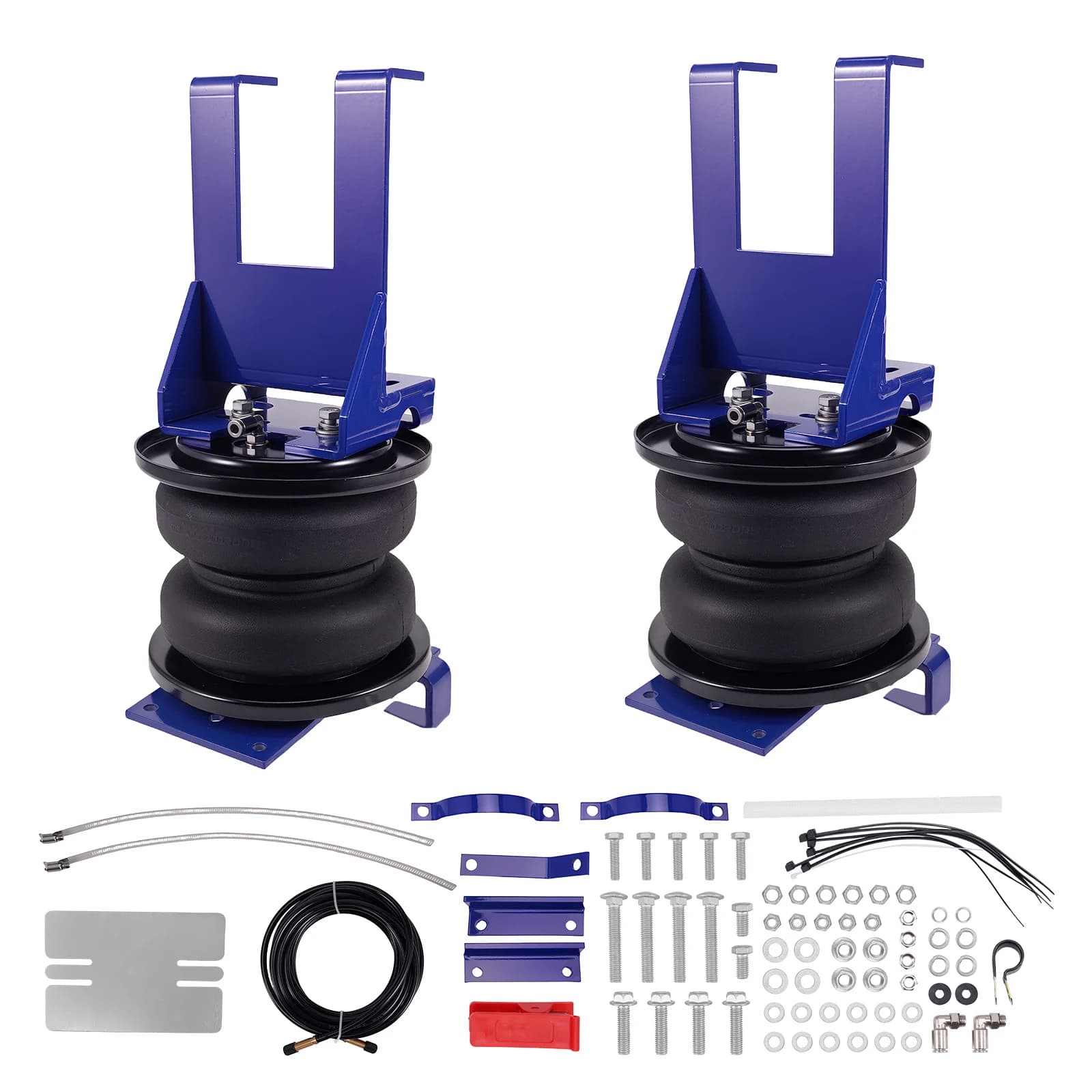 For Heavy Duty Double Bellow Towing Air Bag Spring Suspension Leveling Kit Rear For GMC Sierra Classic Silverado