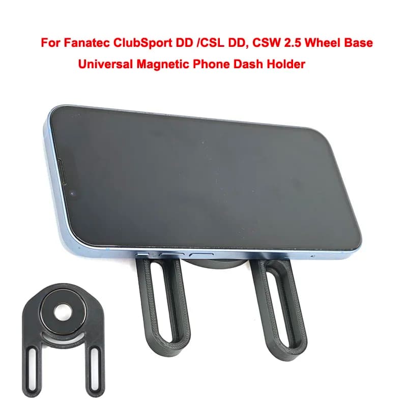 Universal Magnetic Phone Dash Holder For Fanatec ClubSport DD /CSL DD, CSW 2.5 Wheel Base