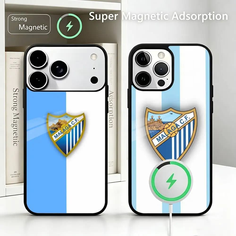Sstrong -M-Malaga CF-a For IPhone17/16/15/14/13/12/11 Plus Pro Max Plus Wireless Charger Phone Case