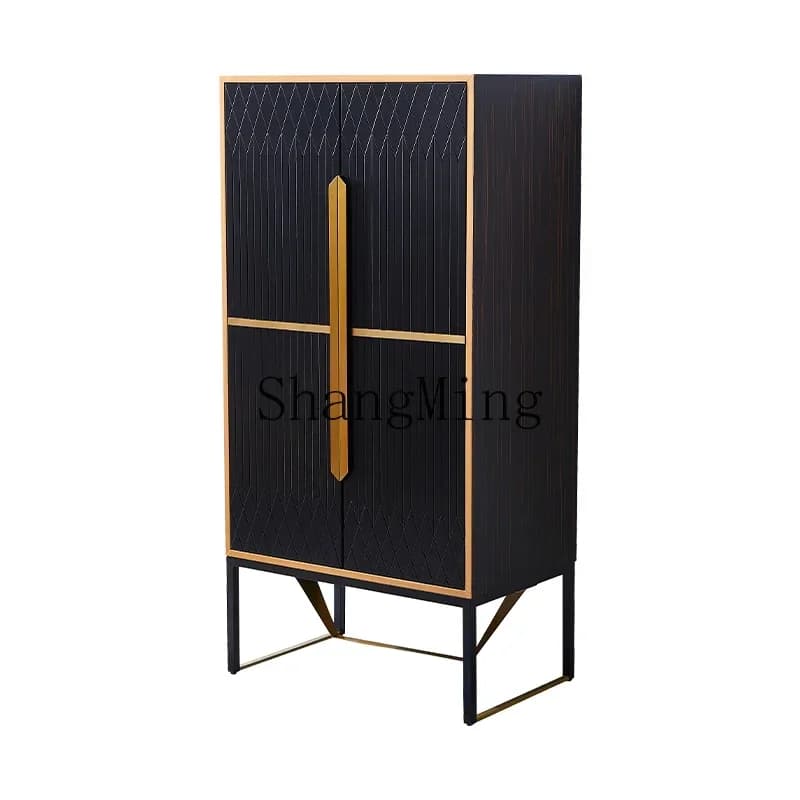 CLL  apartment overall storage storage engraving high cabinetwardrobe modern simple light luxury bedroom household small