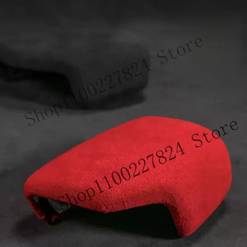 Suede Wrap Car Gear Shift Knob ABS Cover For Audi A4L A5 A6L A7 Q5L Q6 Q7 A8 Q8 Interior Trim Mouldings Car Accessories