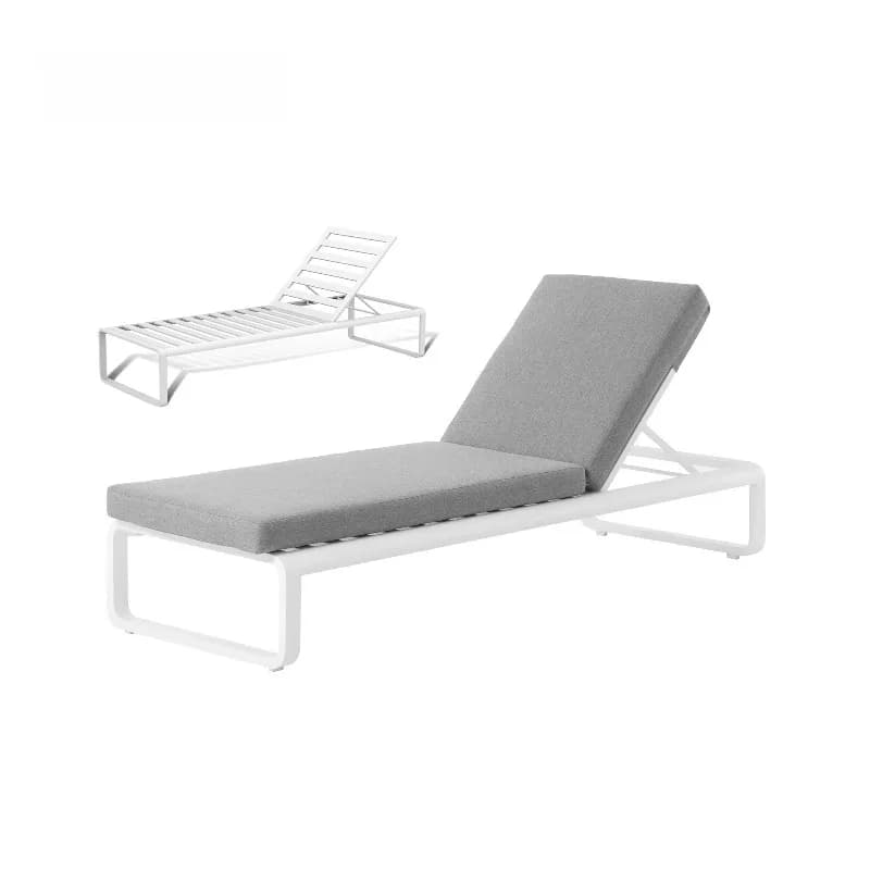 Modern luxury terrace furniture Aluminum sun loungers Outdoor furnitureSwimming pool Beach garden loungers