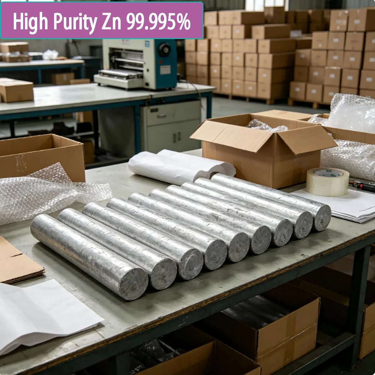 1Pc High Purity 99.995% Zinc Rod Zn Metal Zinc Anode Marine Anti-Corrosion Material for Industrial Laboratory Research