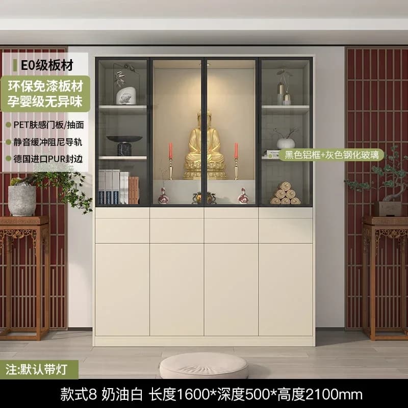 A1 Buddhist Shrine God Of Wealth Cabinet Shrine Shrine Modern Gong Tai Cabinet Household Bodhisattva Buddha Statue