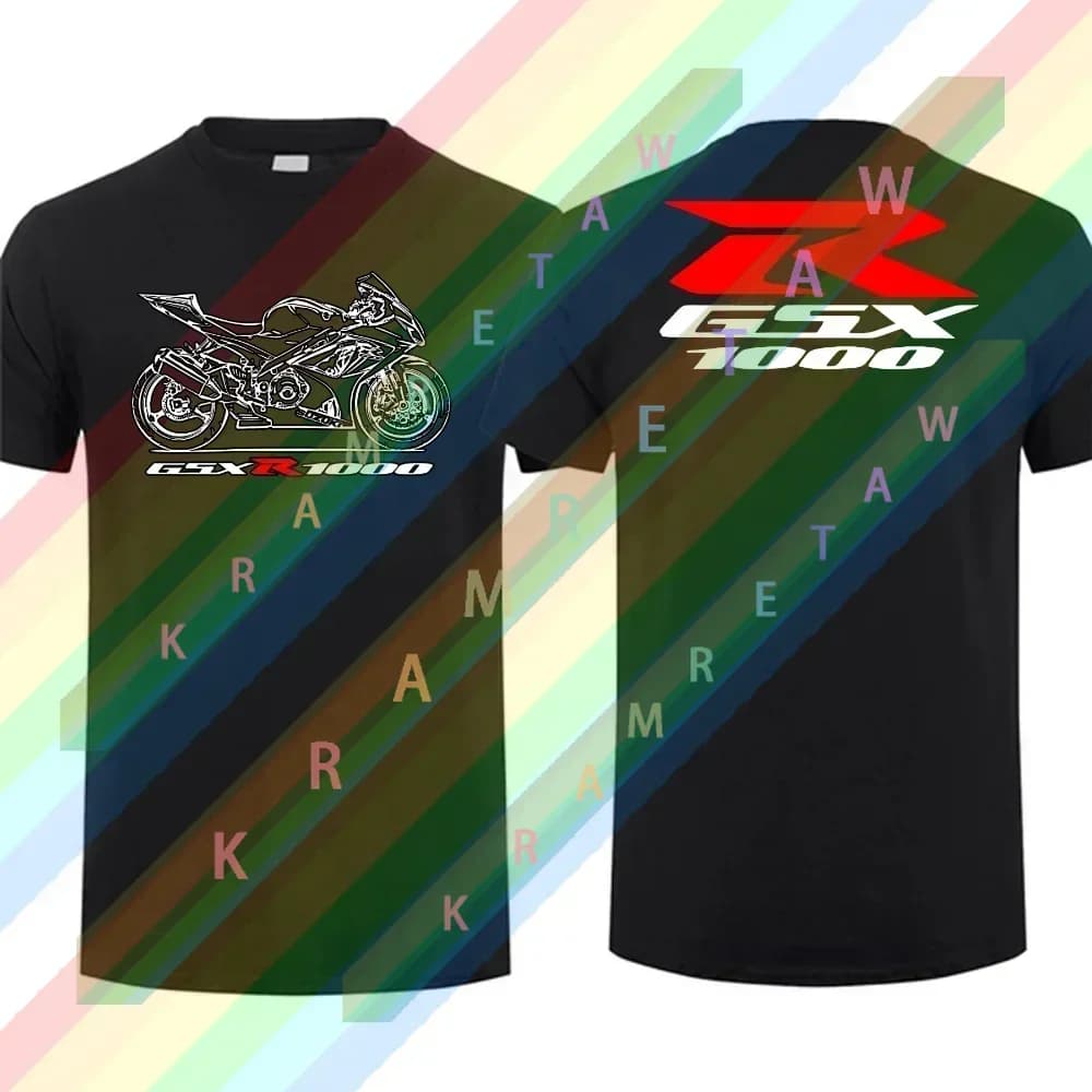 2025 Men T Shirt Casual GSX-R 1000 Motorcycle T-shirt Graphic Oversized Sport Tops 100% Cotton Streetwear Cool Tee S-3XL