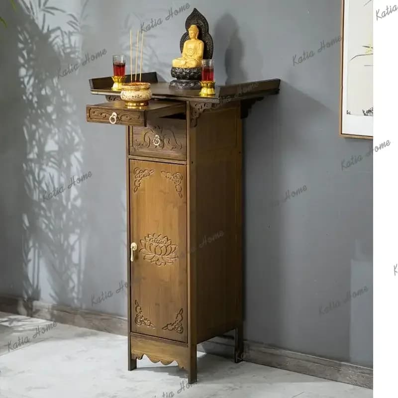 PG  offering table incense case for home bodhisattva offering table guan gong buddha statue altar buddhist niche