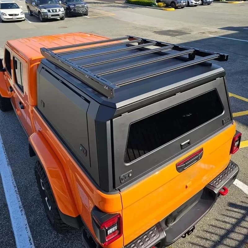 PrimeSelect Premium Long Lasting Waterproof Aluminum Hard Canopy No Drill Accsori Fit Gladiator Pickup Truck