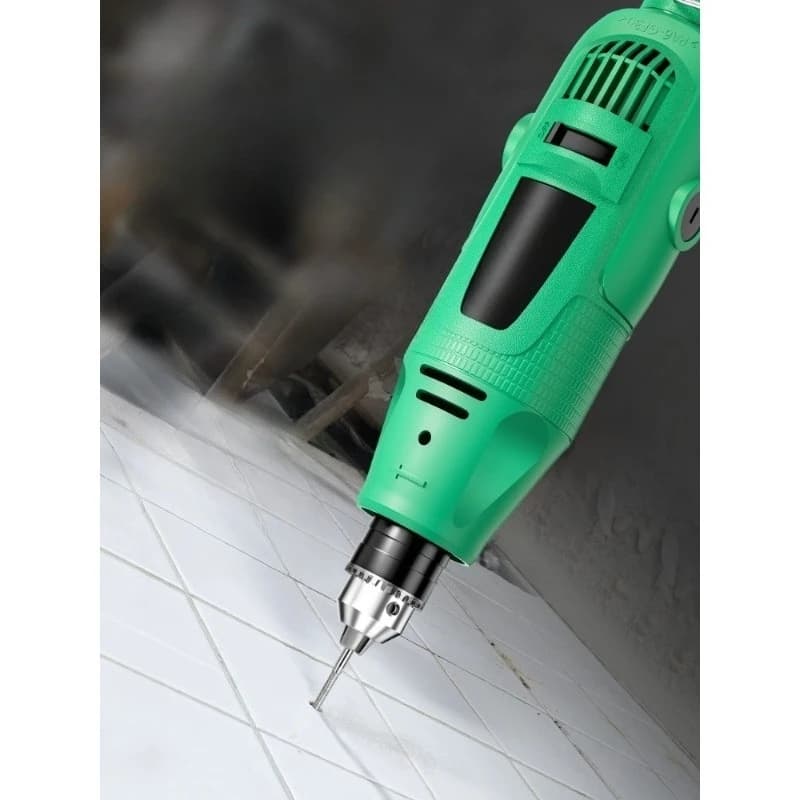 Tile punch, hand-held power tool for hollow drum repair