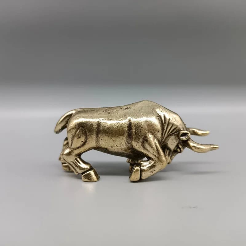 Brass Bullfighting Desktop Ornament
