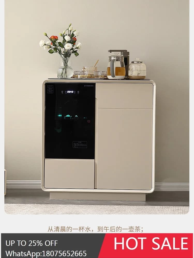 LYN intelligent voice tea bar machine locker integrated with disinfection water dispenser side cabinet