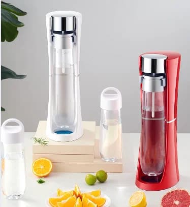 Manual 1L Hang-Type Sparkling Water Maker Cold Stand Household Beverage Bubble Machine Soda Water Foam Plastic Housing
