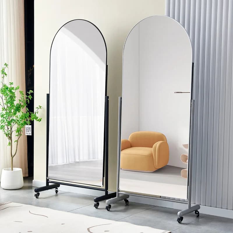 Square Bathroom Mirror Living Room Decoration Modern Items Standing Funky Mirror Girls Aesthetic Espelhos Home Decorations