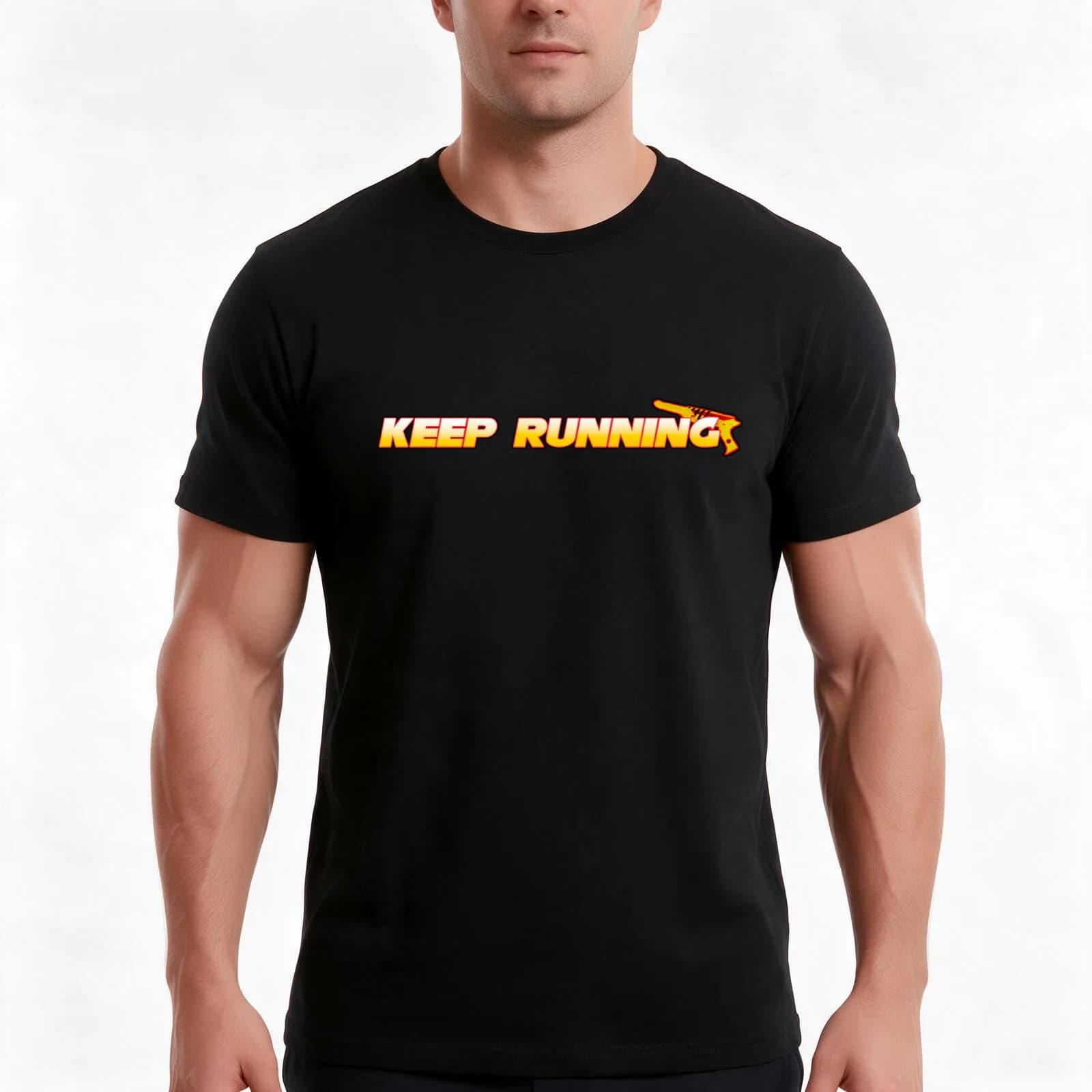 Keep Running Danger Days T-Shirt, Summer Casual Cotton Tee, Oversized Streetwear Tops, Vintage Graphic Print, Unisex Men Women