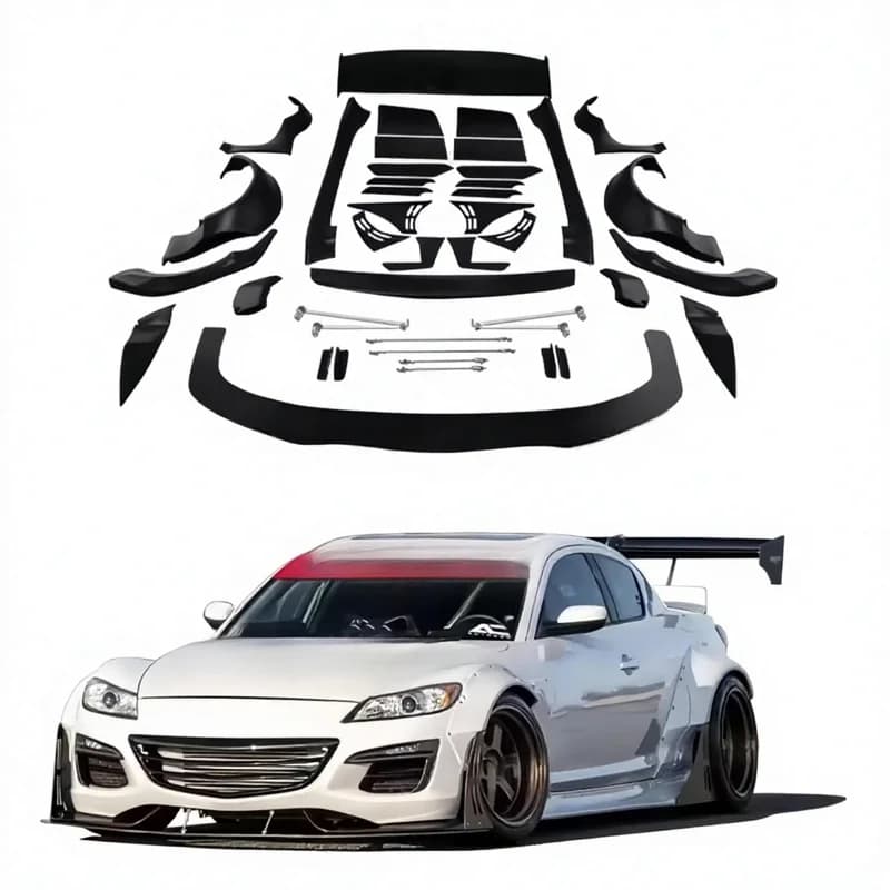 High Quality Rocket Bunny Wide Body Kit For RX8 Aerodynamic Modification Auto Parts