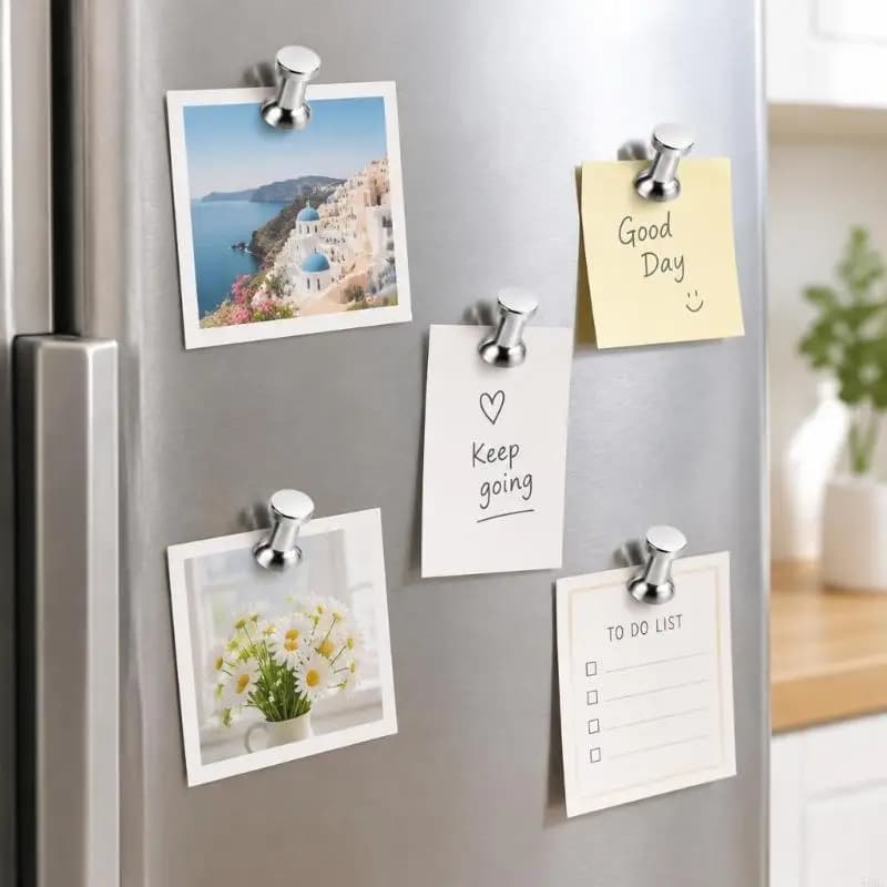 Fridge Magnets,Refrigerator Magnets Push Pin Magnets for Photo Displays 55KF
