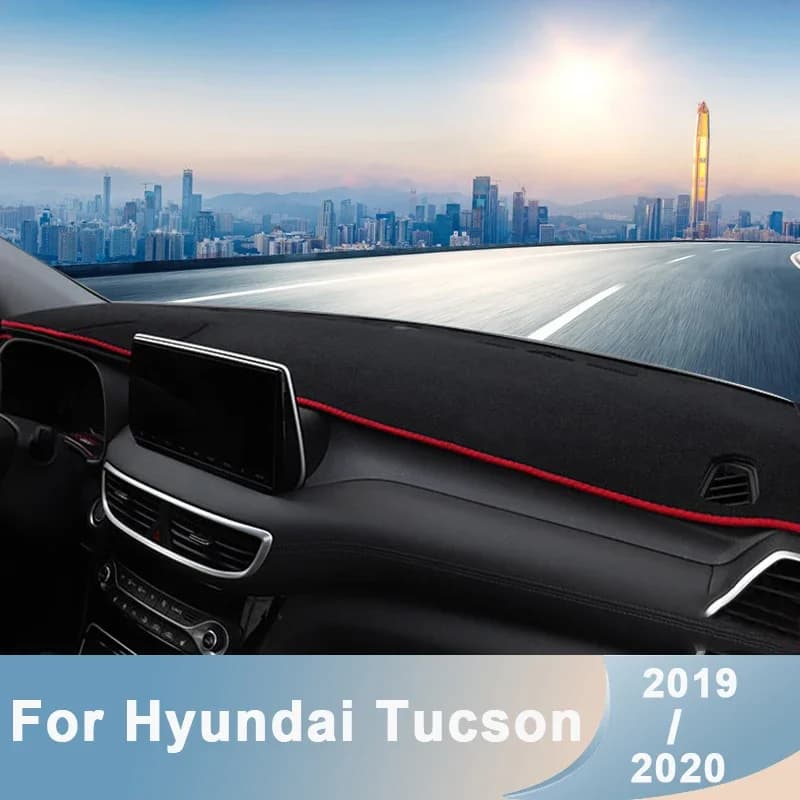 Car Dashboard Avoid Light Pad Instrument Platform Cover Mats Carpets For Hyundai Tucson TL 2015-2017 2018 2019 2020 Accessories