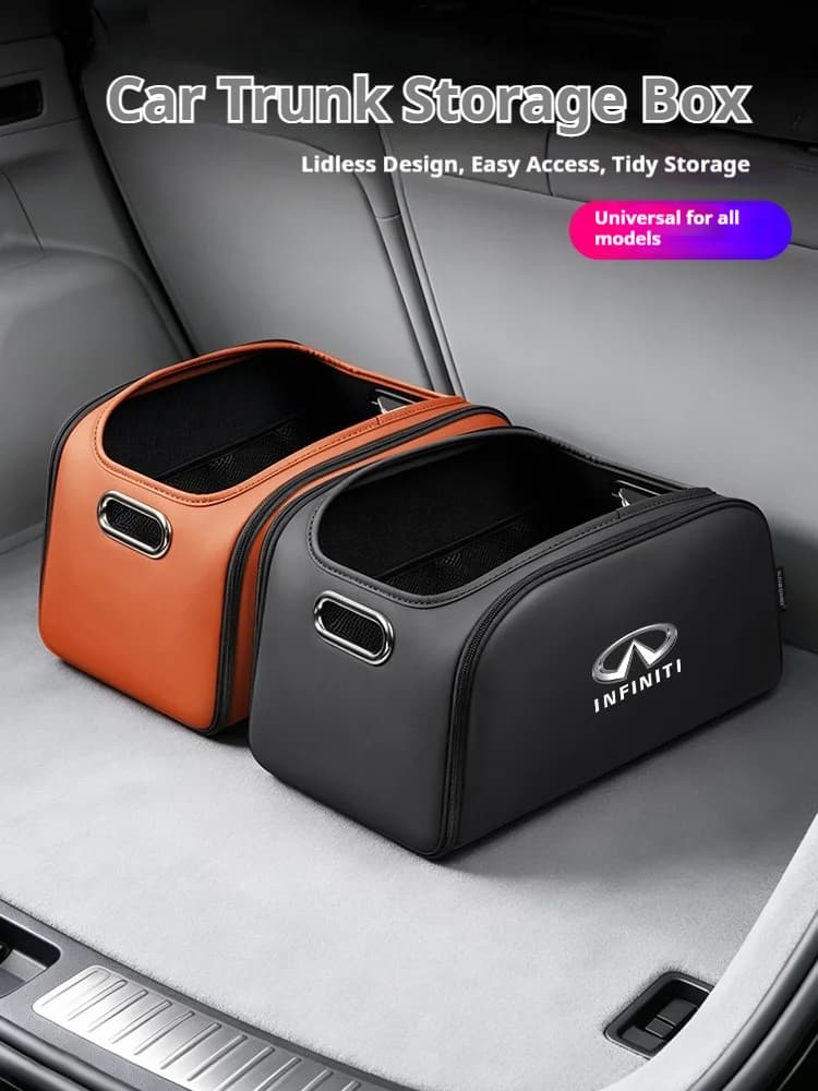 Car Trunk Organizer Box Storage Bag with Built-in Pocket For Infiniti Q30 Q80 Q70 Q60 Q50 QX60 QX50 QX80 QX55 QX70 Accessories