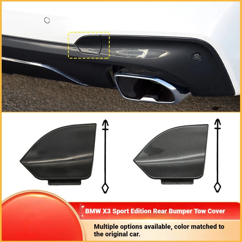 For BMW X3 Sport Rear Trailer Cover G08 M Rear Bumper Traction Hook Hole Cover 51128098806