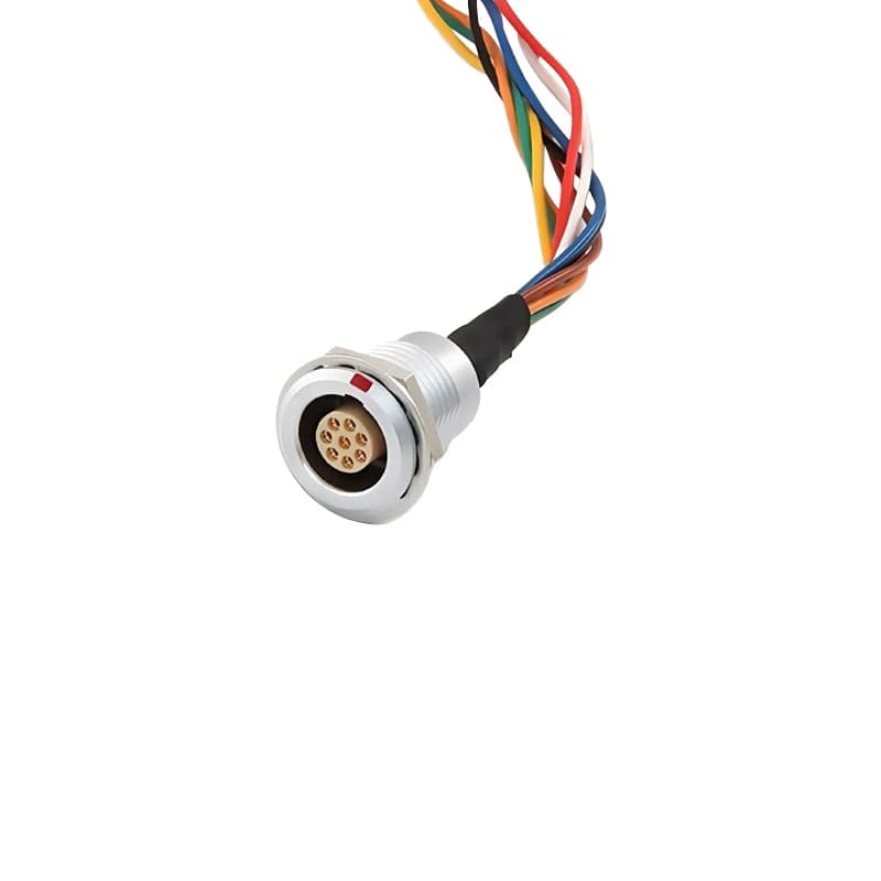 Aviation Connector Power Signal Line Compatible Socket Circular EGG-01 B Series Brass Pearl Plating Receptacle Female