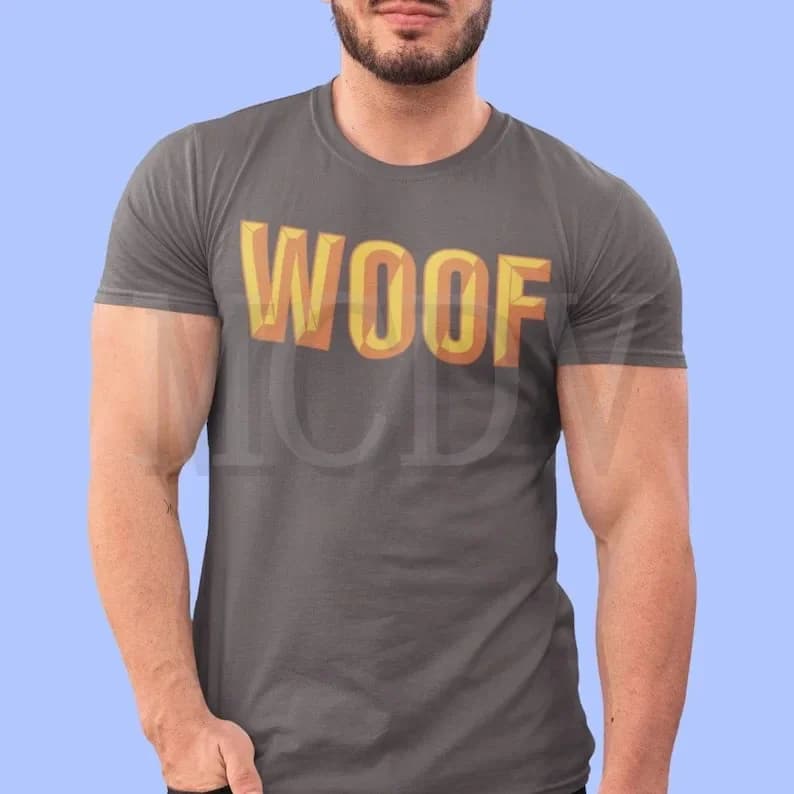 2023 Summer Men's Woof Paw Bone Casual  T-Shirt The Colorful The Best He Him Hole LGBT3D Printed T Shirt