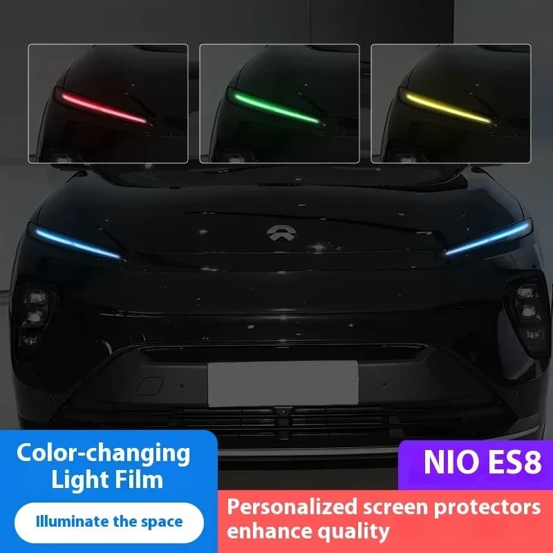 For NIO ES8 Headlight Tint Vinyl Wrap Kit - DRL Daytime Running Light Color Change Film, Decorative Modification Sticker