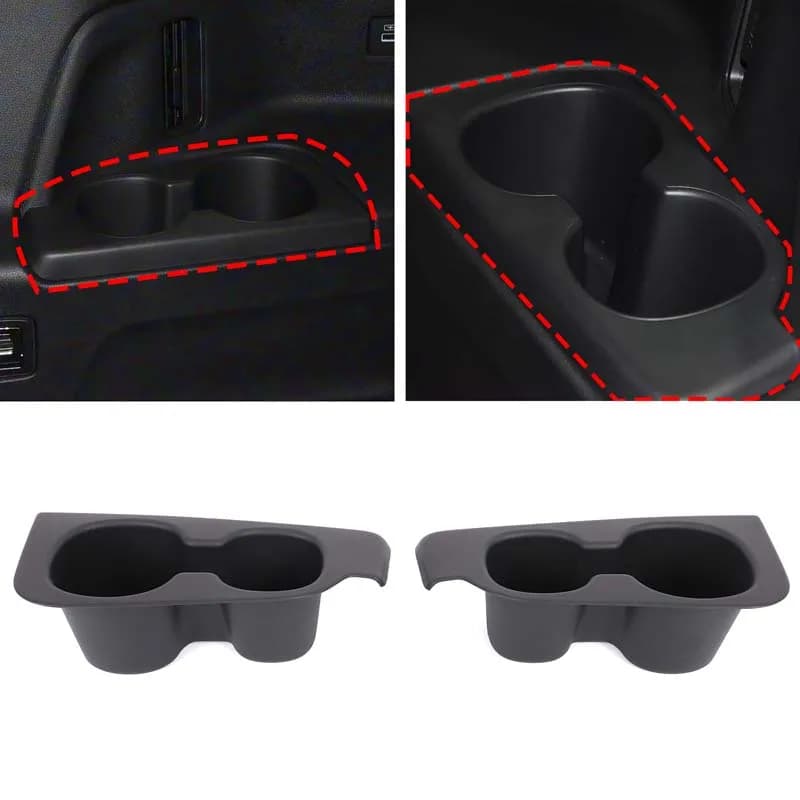 For Honda Pilot 23-25 Car Third Row Cup Holder Inserts Anti-Slip Shock-Absorbing Storage Box Tray Tidying Interior Accessories