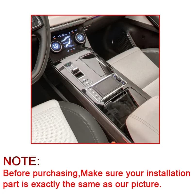 Car Interior Sticker For Chery Exeed LX 2021-2024 Car Gear Panel Sticker Gear Box Protective Film Carbon Fiber Black Accessories