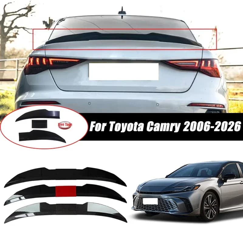 3pcs Sedan Rear Trunk Spoiler For Toyota Camry 2006-2026 Adjustable DIY Modified Trunk Spoiler Automotive Accessories