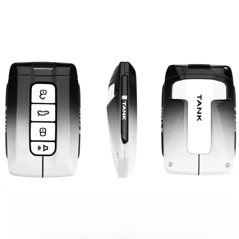 Premium Zinc Alloy Key Cover Case for TANK 300/400/500/500 Hi4-T/700 (2024) - Protective Key Fob Shell Key Bag Chain