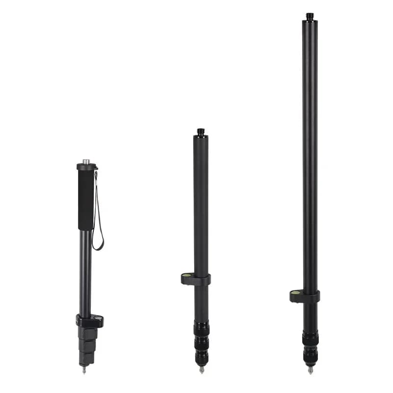 Portable rod RTK/GPS measuring rod Surveying 1.5m/1.8m Aluminum alloy telescopic