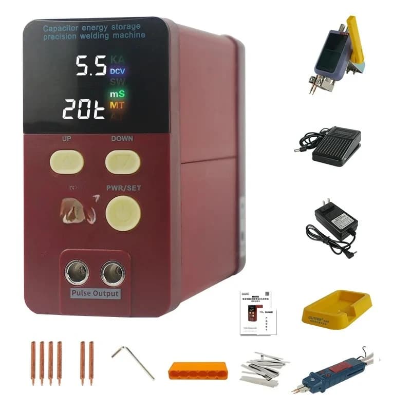 Faraday Capacity Spot Welding machine 14500KW Battery welder Spot Welder 0.2mm Pure Nickel welding 0.1-0.35mm 1800A