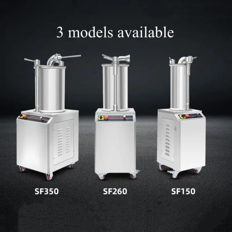 300kg 600kg High Output Sausage Machine Hydraulic Sausage Stuffer Filling Making Machine