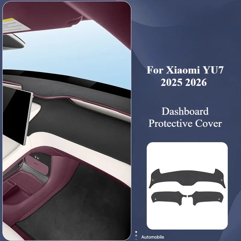 Car Dashboard Protective Cover Sun Shade Anti-UV Heat Insalution Avoid Light Pad Dash Mat Accessories For Xiaomi YU7 2025 2026