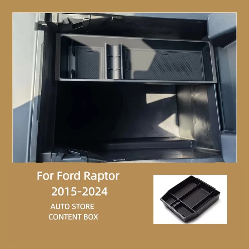 For Ford Raptor 15-24 F150 Center Console Storage Bin Modified Organizer