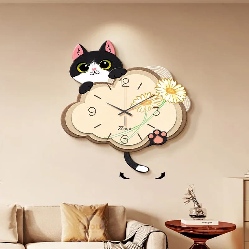 European Alarm Wall Watch Vintage Korean Restaurant Aesthetic Table Wall Watch Creative Minimalist Bistro Wanduhr Home Design