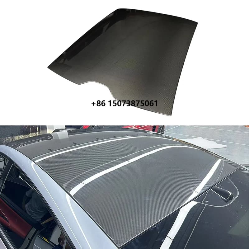 Real Dry Carbon Fiber Roof Cover for SU7 2024 2025 Roof Trim for New Electric Sedan Performance Top Overlay
