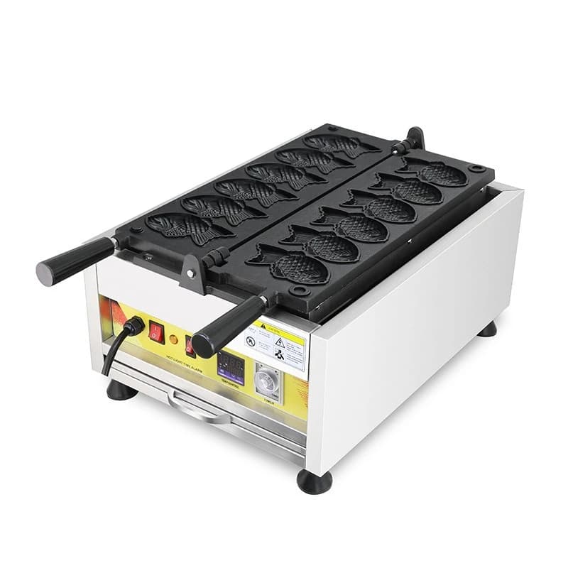 Burn digital display snapper burner Electric heating 6 fish cakes Waffle machine Snapper burner grill Fish barbecue grill