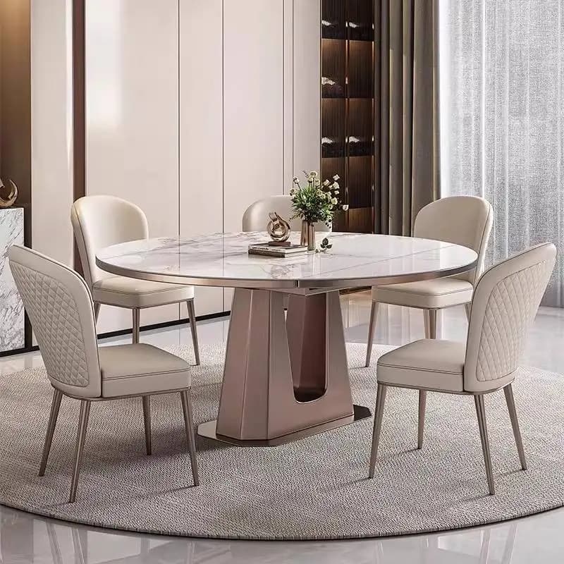 Round Modern Dinner Table Decorations Kitchen Luxury Island Dining Table Kitchen Conference Muebles Para Hogar Furniture Home