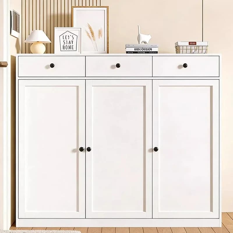Narrow Premium Functional Luxury Shoe Cabinet Refined Compact Black Modern Spacious Shoe Cabinet Scarpiera Modern Furniture