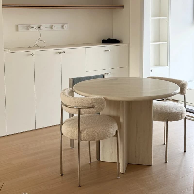 Center Luxury Dining Tables Marble Round Food Vintage Dining Tables Stone Console Muebles De Cocina Mid Century Furniture