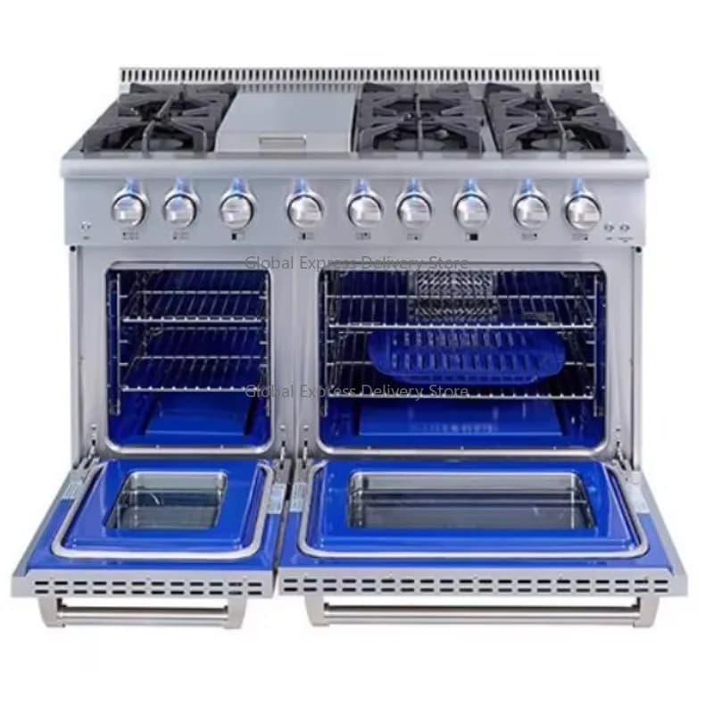 48 Inch Freestanding Electric Range with Oven | Free Standing Electric Stove & Oven Combo for Home Kitchen