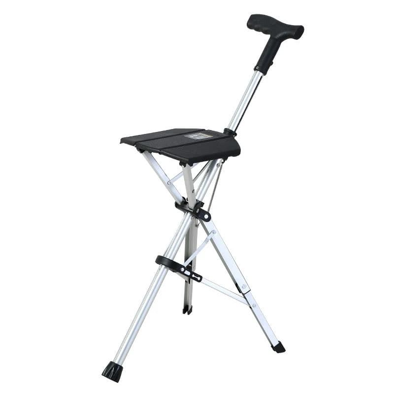 Electric climbing cane manual elderly help crutches stool hand rest portable non-slip walking leisure seat