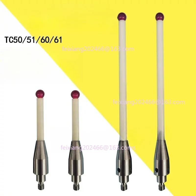 1PC TC60 CNC Machine Tool Probe High-precision M4 Ruby Ceramic Measuring Needle 6.0x100xM4