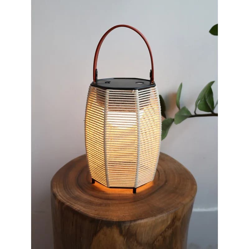 Rechargeable handheld lamp, long-lasting outdoor camping light, handwoven garden villa waterproof courtyard outdoor light
