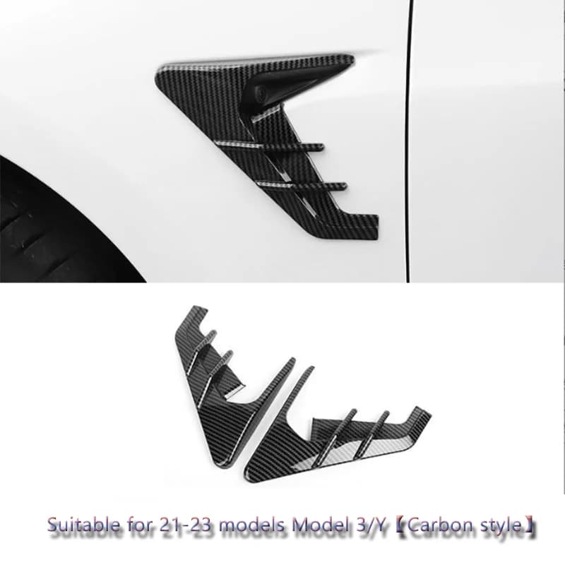 2pcs for Tesla Model 3 Model Y 2020-2025 Car Side Camera Protection Covers Kit Exterior Decoration Stickers Car Modification