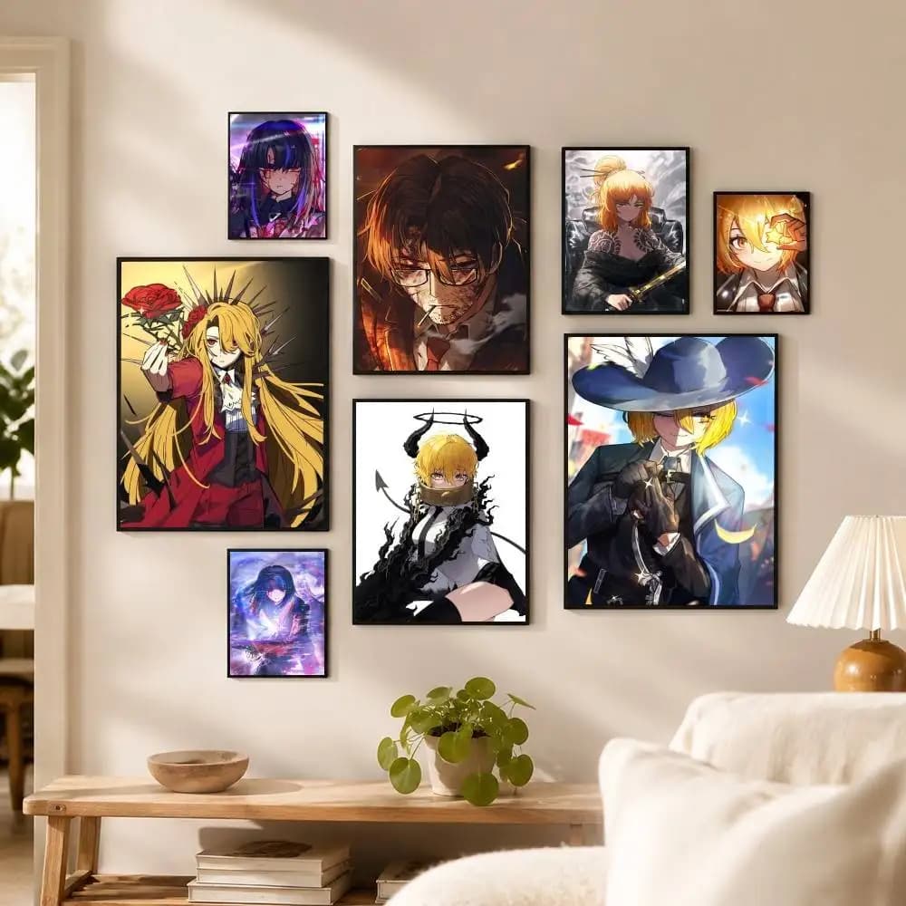 I-Ishmael Limbus C-Company Ryoshu Poster High Quality Dorm Living Room Aesthetic Wall Decoration Painting Stickers Gift